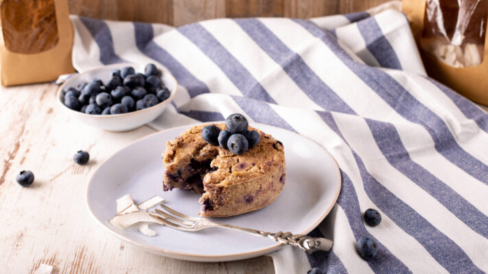 Kokos-Heidelbeer Kuchen | Glutenfrei!