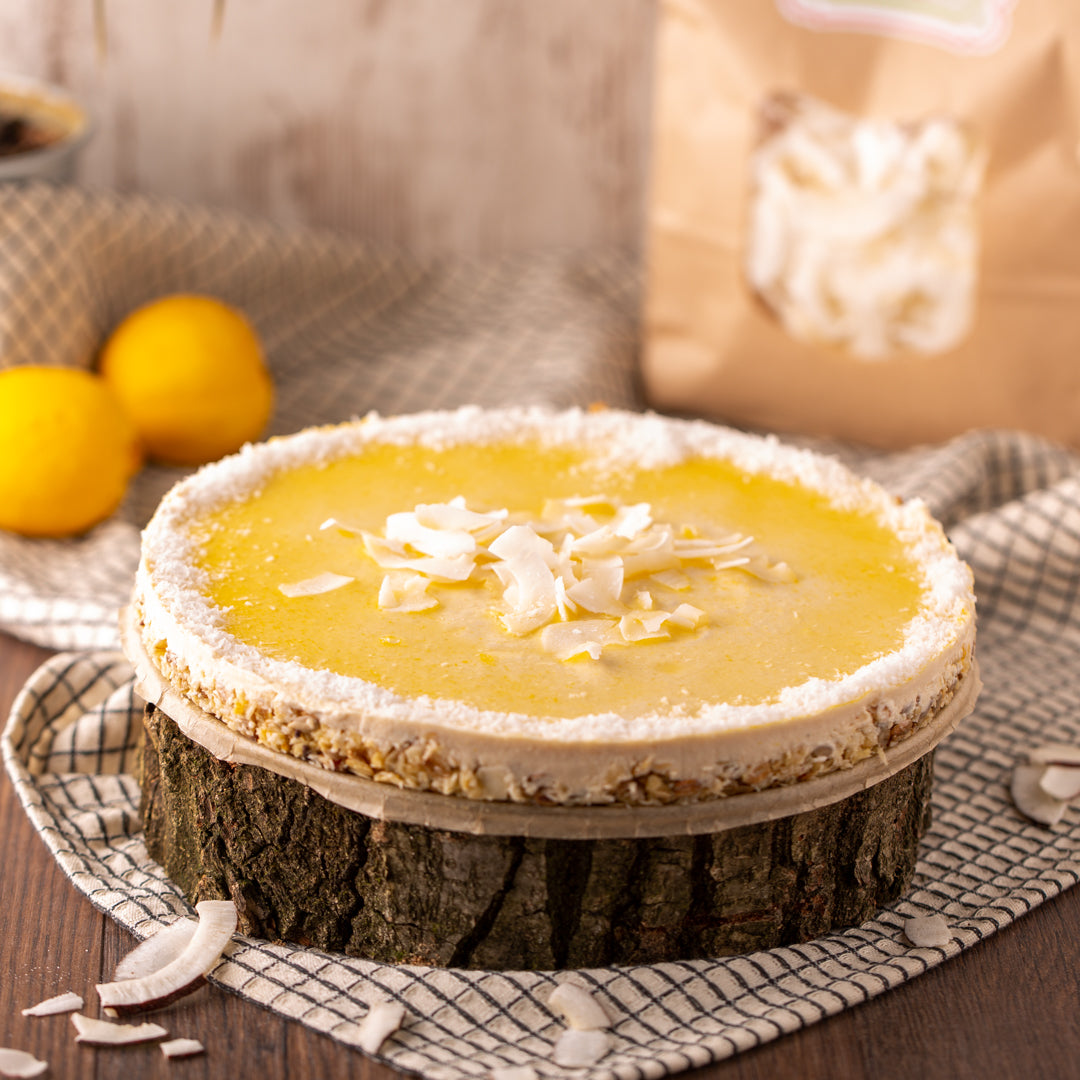 Kokos-Zitrus-Kuchen | mit Kokosblütenzucker & Lucuma