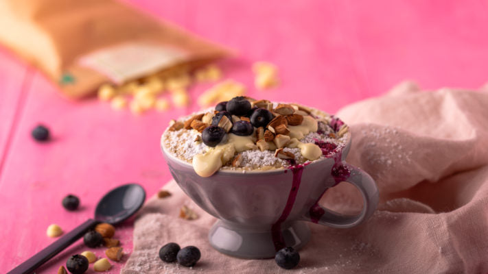 Vanille-Heidelbeer-Tassenkuchen | Der schnelle “Vanille-Traum”