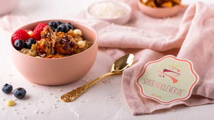 Vanille Milchreis | mit karamellisierten Nüssen