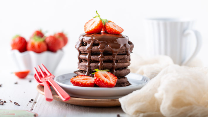 Schoko-Buchweizen Pancakes