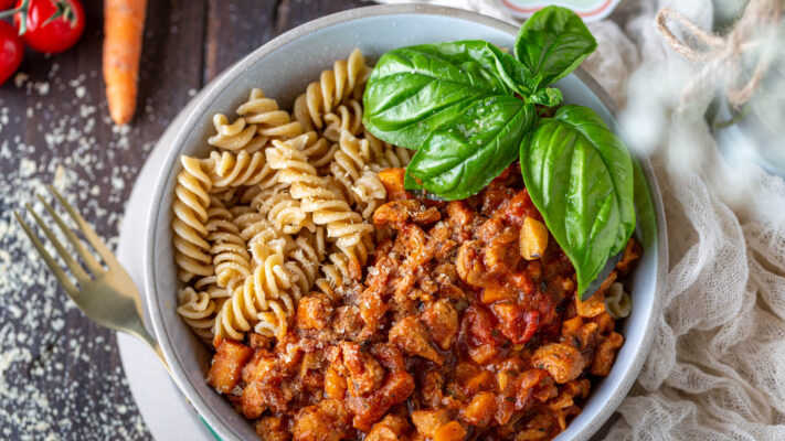 Soja-Bolognese | vegan und kalorienarm