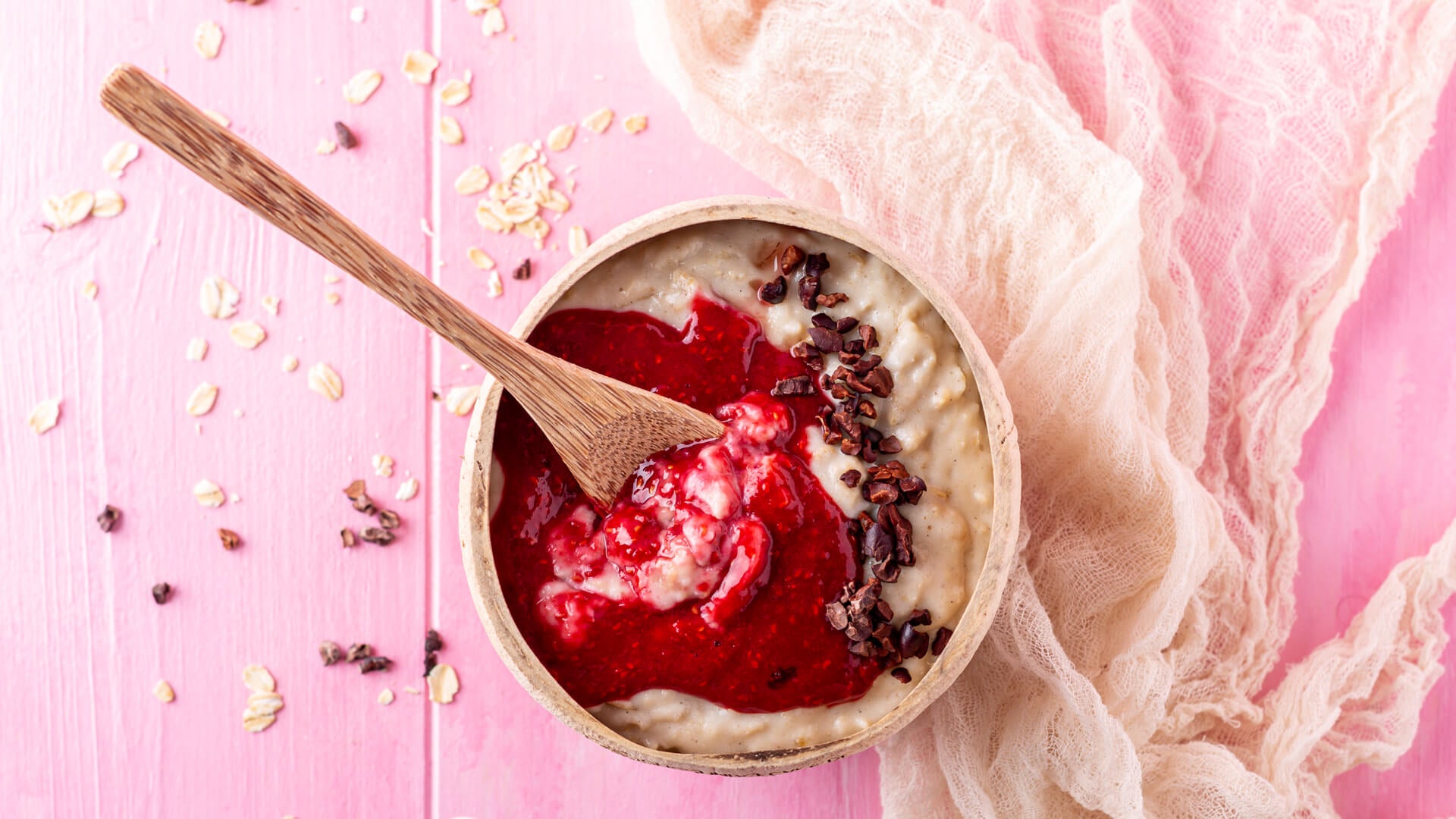 Himbeer-Porridge | mit Chia!