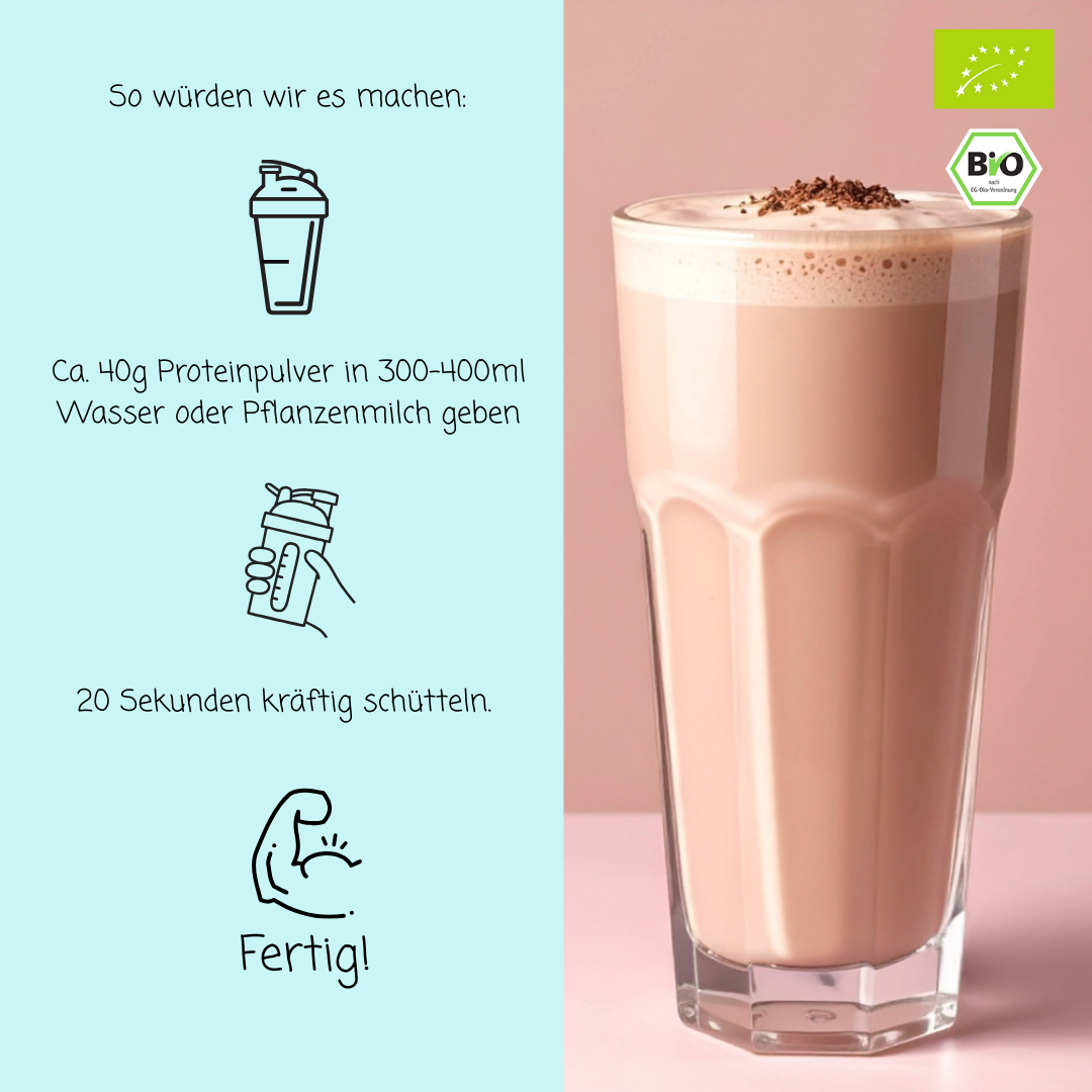 Bio Proteinpulver | "Erythrit-Chocolate" | Vegan & 60% Protein