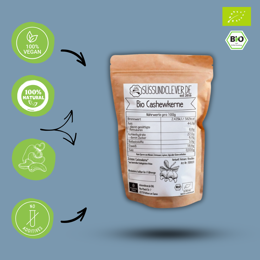 Bio Cashews | Cashewkerne | Premium Qualität