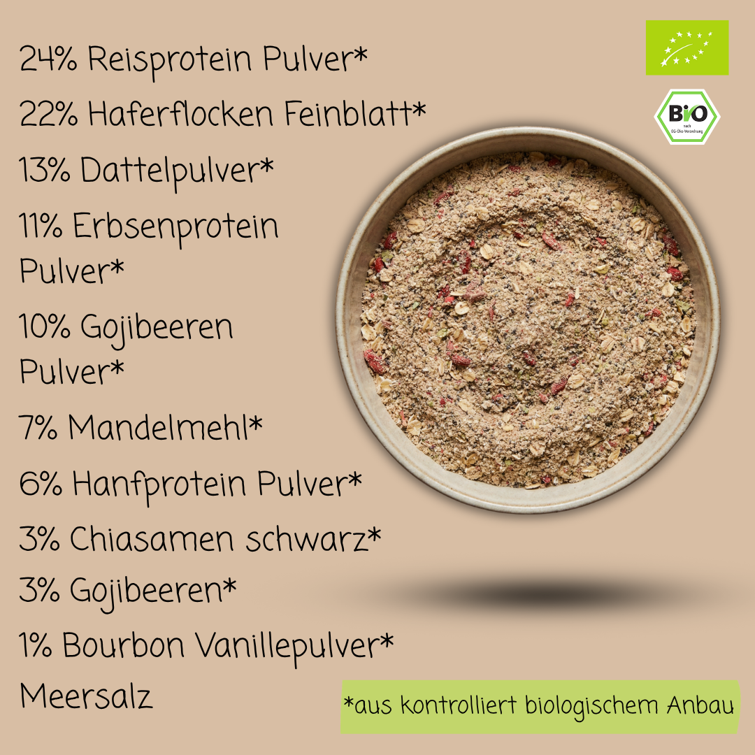 Bio Smoothie Bowl | "Protein Goji-Cream" | 42% Protein | Fertigmischung