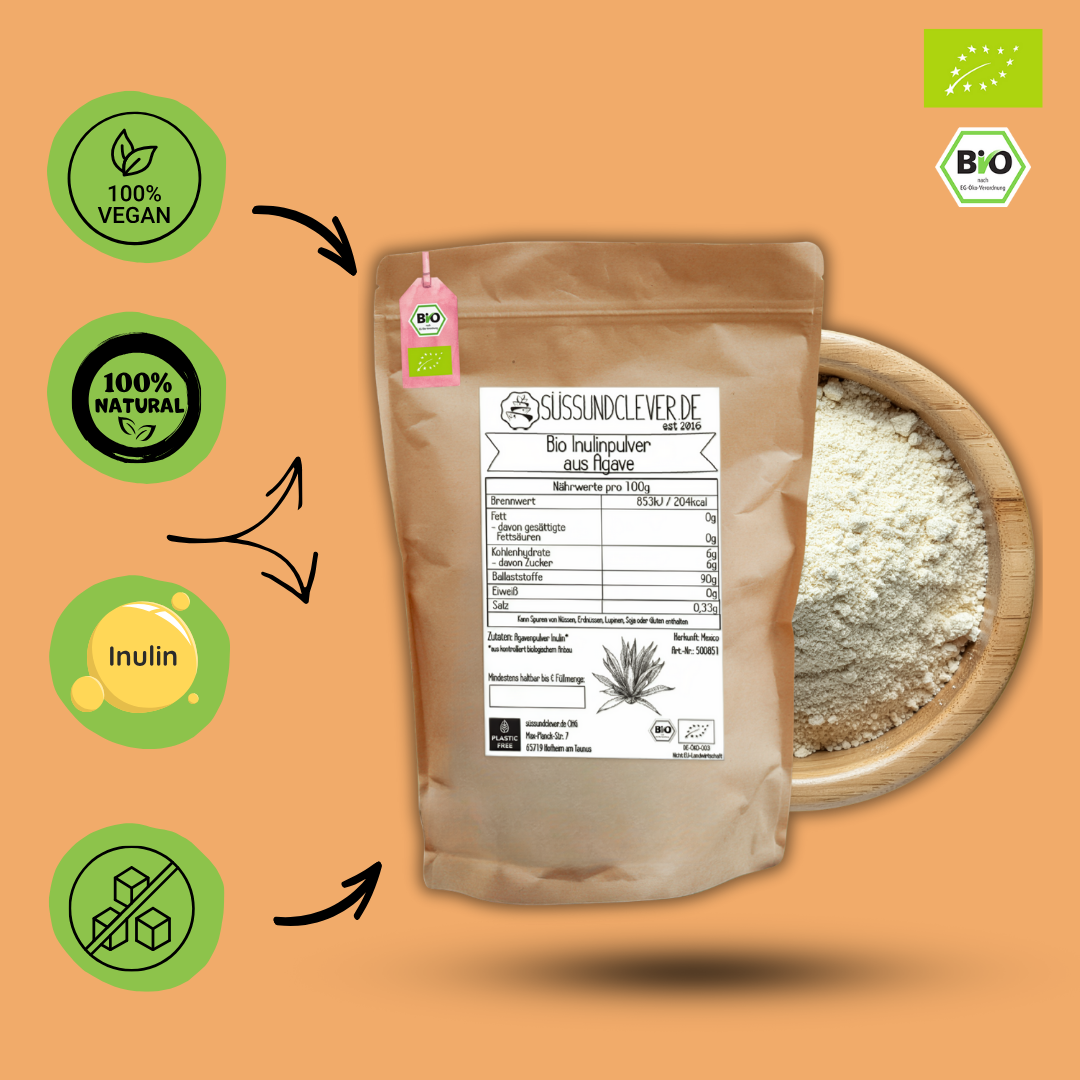 Bio Inulinpulver | Agavenpulver | ohne Zusätze | glutenfrei*