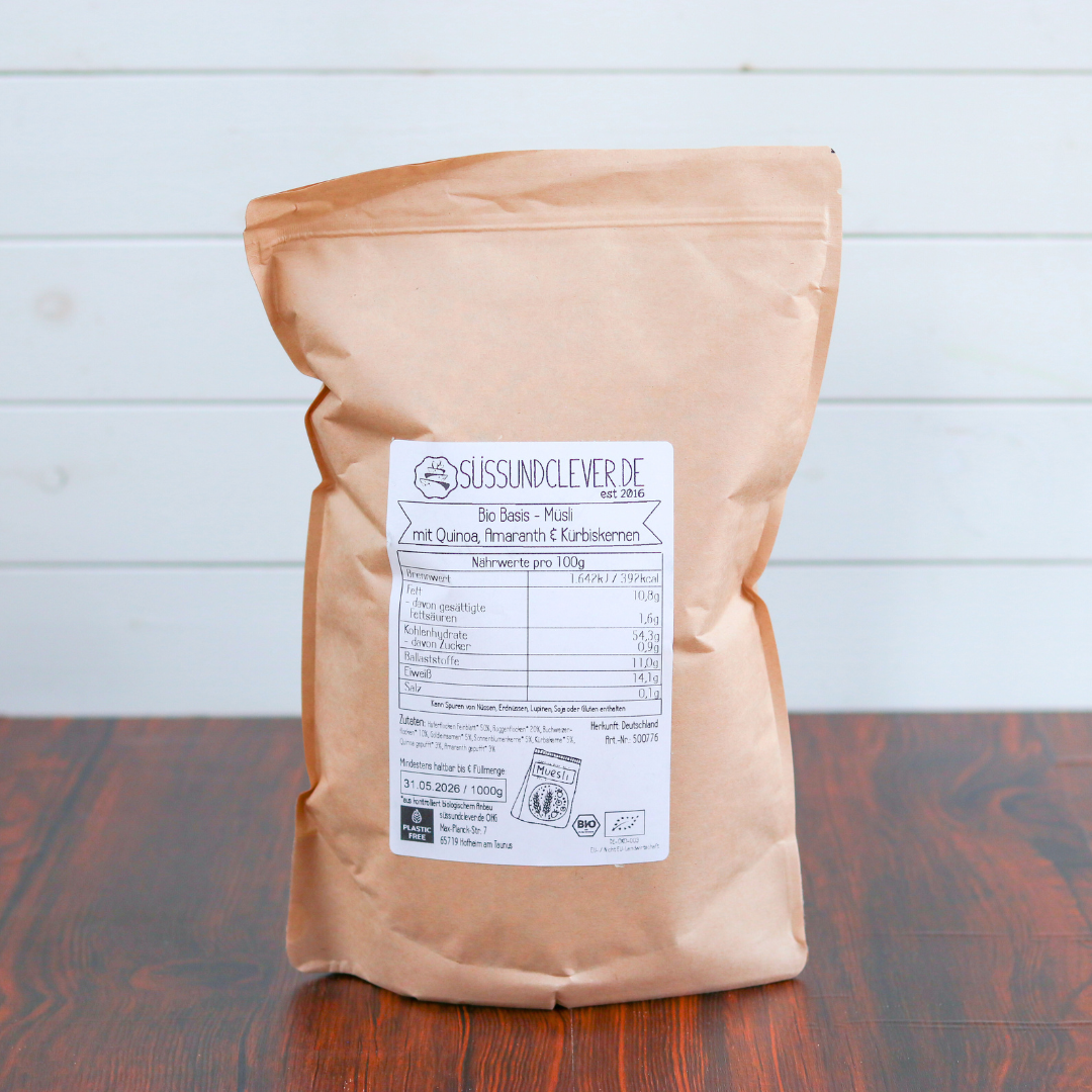 Bio Basis-Müsli | mit Quinoa, Amaranth & Kürbiskernen