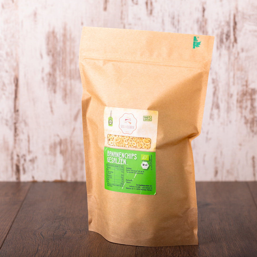 Bio Bananenchips | gesalzen | Plantain Chips