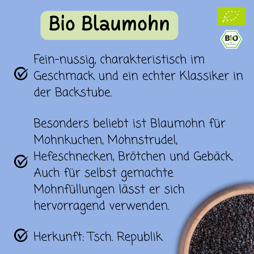 Bio Blaumohn | aus Europa