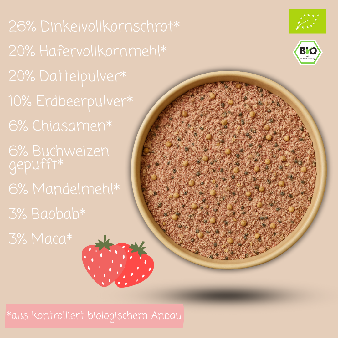 Bio Smoothie Bowl | "Strawberry-Buckwheat Bliss" | Fertigmischung