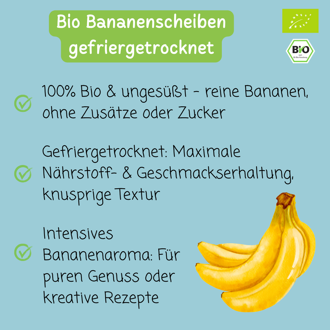 Bio Bananenscheiben | gefriergetrocknet