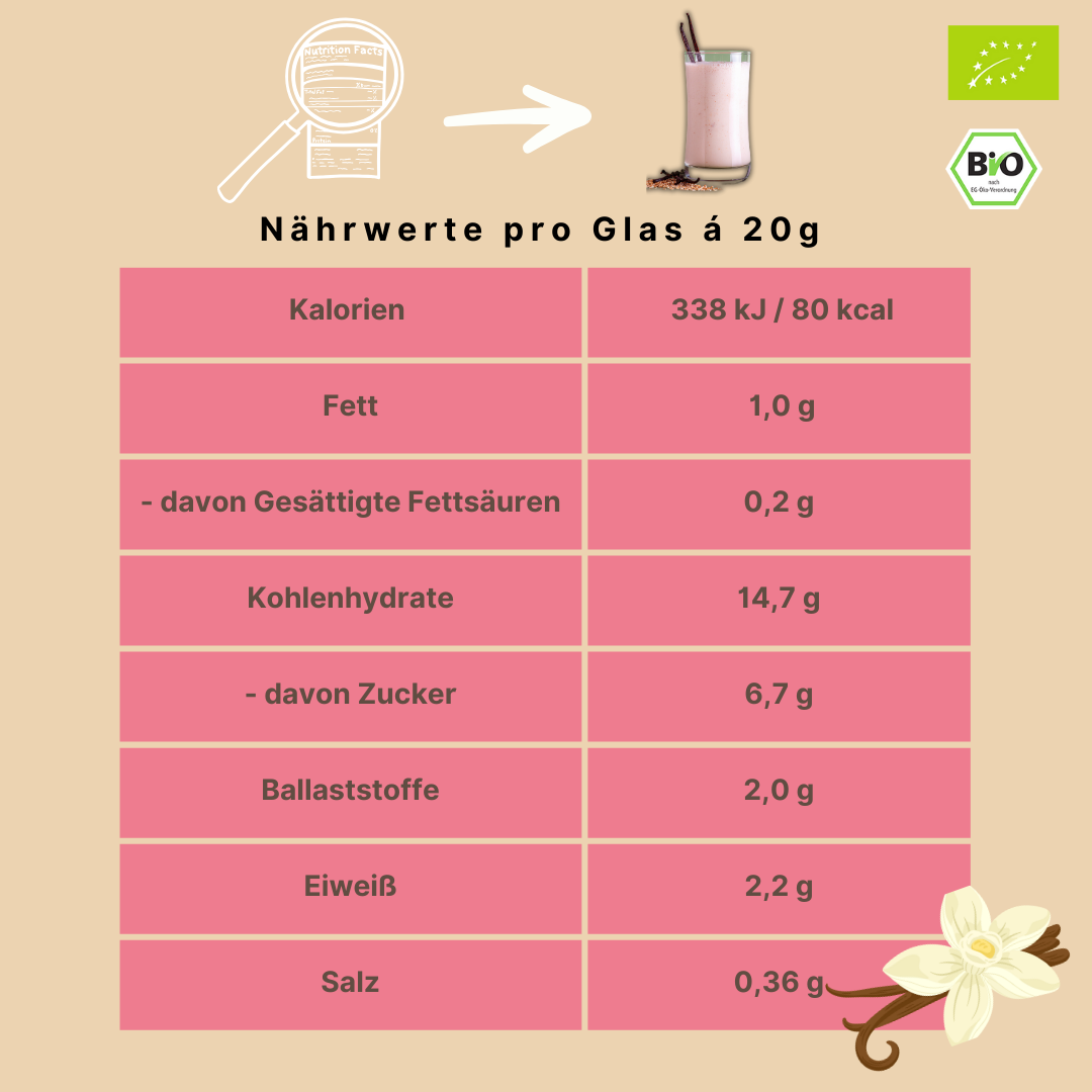 Bio Haferdrinkpulver | Bourbon Vanille mit Dattelsüße | vegan