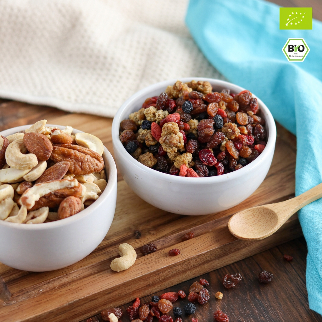 Bio Snack-Duo | Beerenstark + Bruchkernmischung | fruchtig & knackig