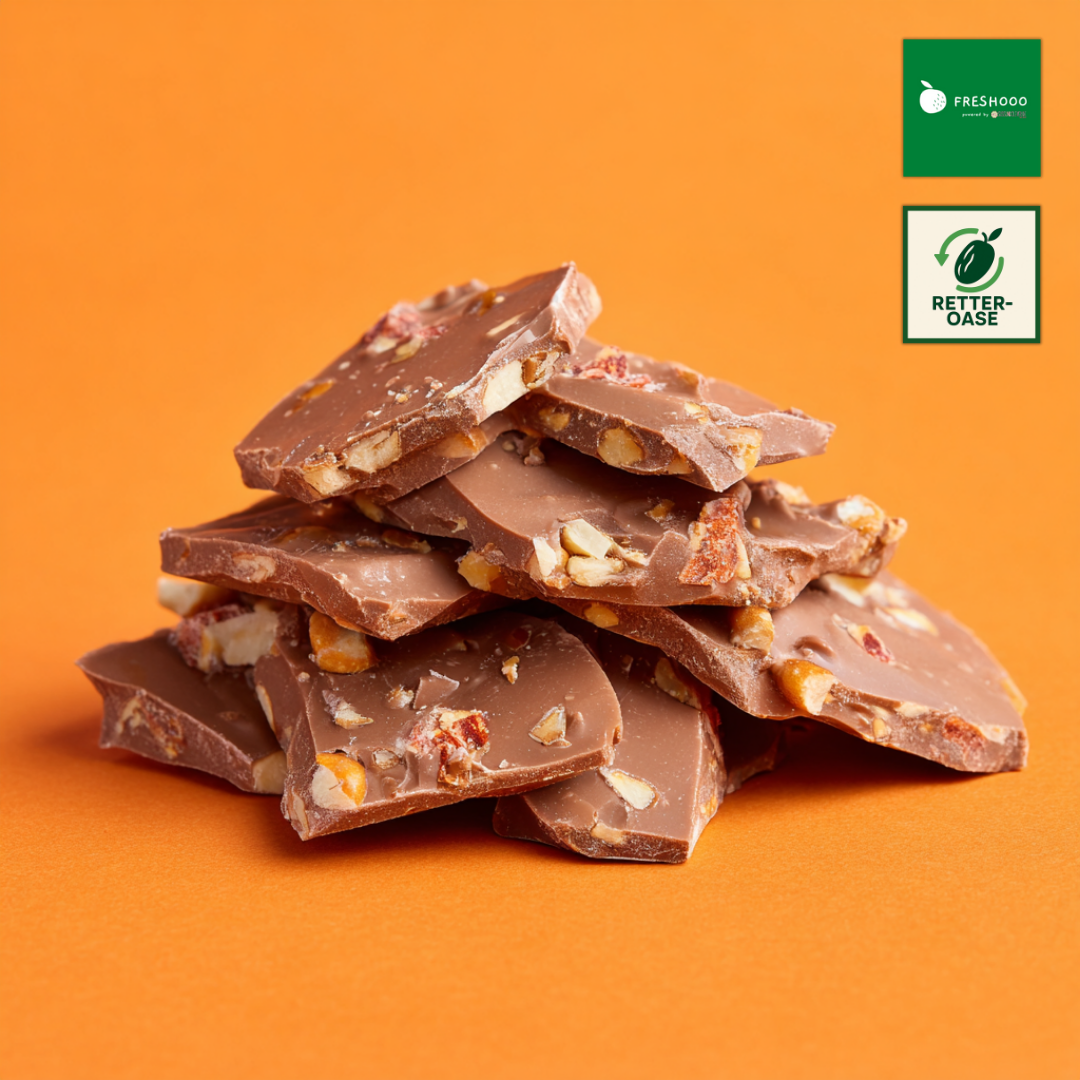 freshooo® Schokoladenbruch | "Salty Caramel" | mit Nuss-Frucht Crunch