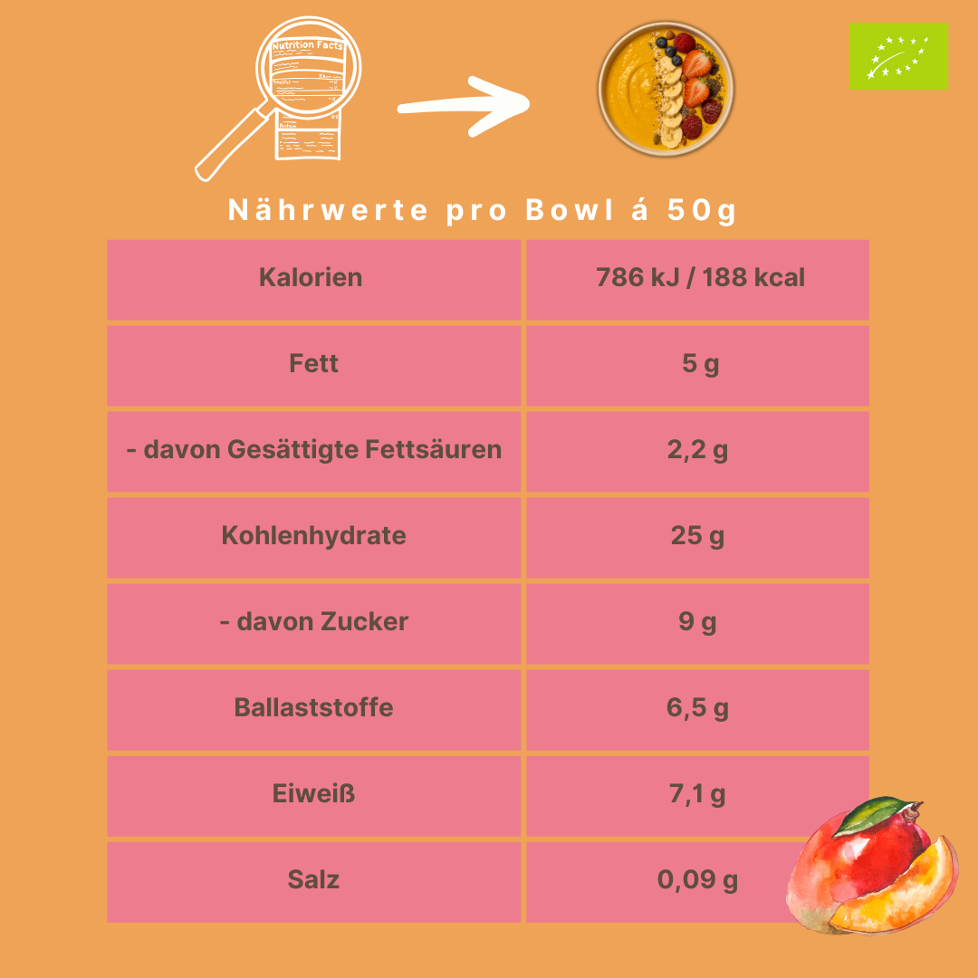 Bio Smoothie Bowl | "Mango-Kokos Island" | Fertigmischung