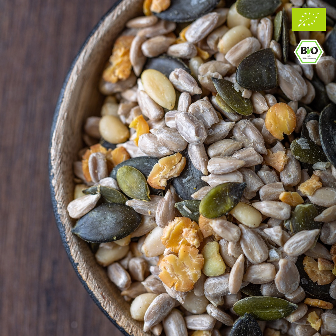 Bio Salat Topping | mit Pinienkernen | knackiger Saatenmix