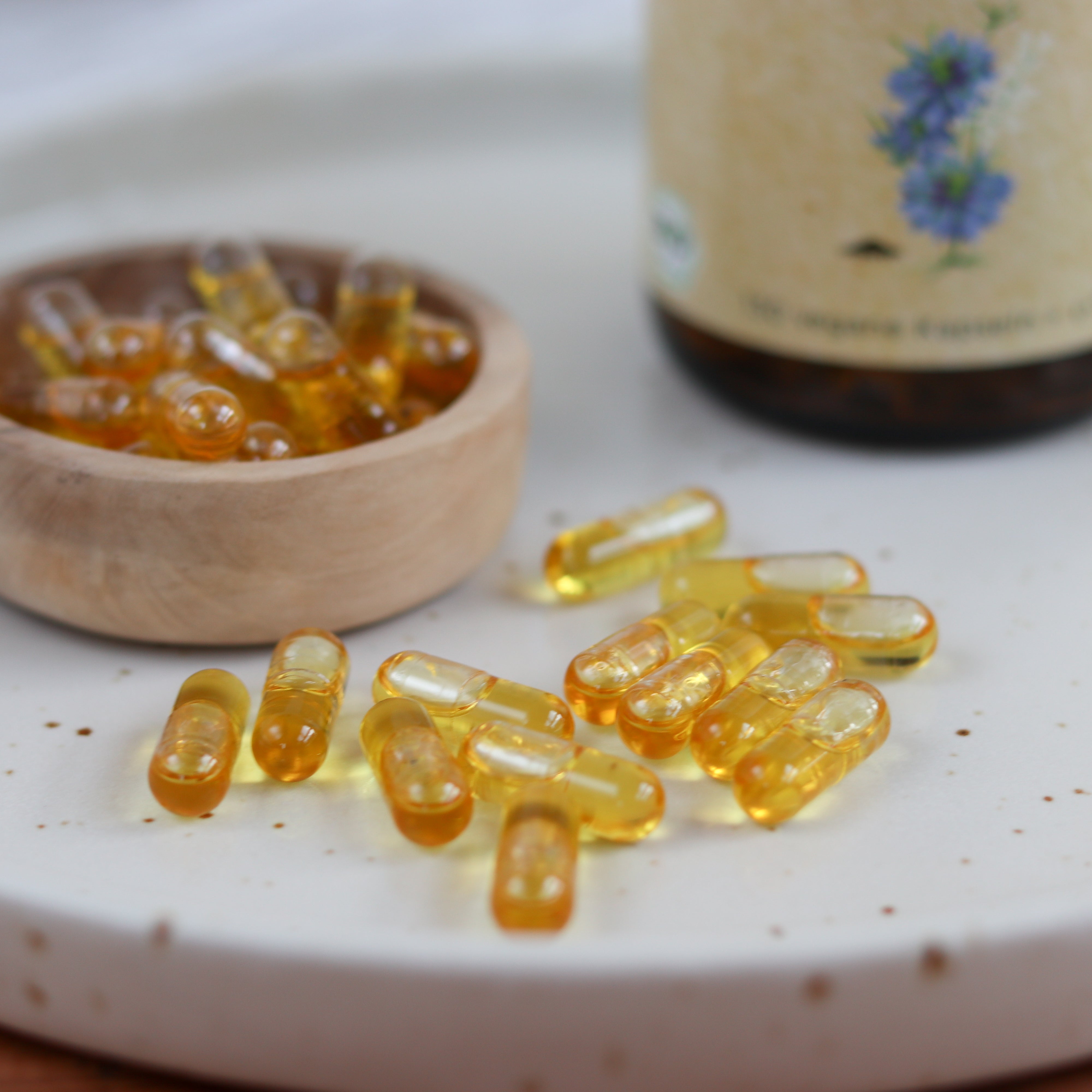 Bio Schwarzkümmelöl Kapseln | kaltgepresst | vegan | 130 vegane Kapseln