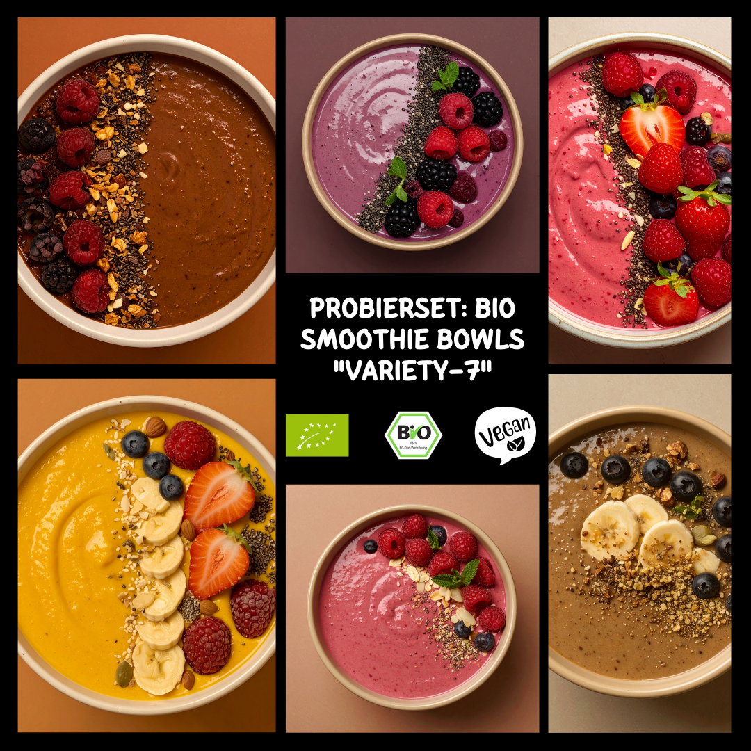 Bio Probierset "Smoothie Bowl Variety-7" | 7 x 100g Smoothie Bowl - Eigenkreationen