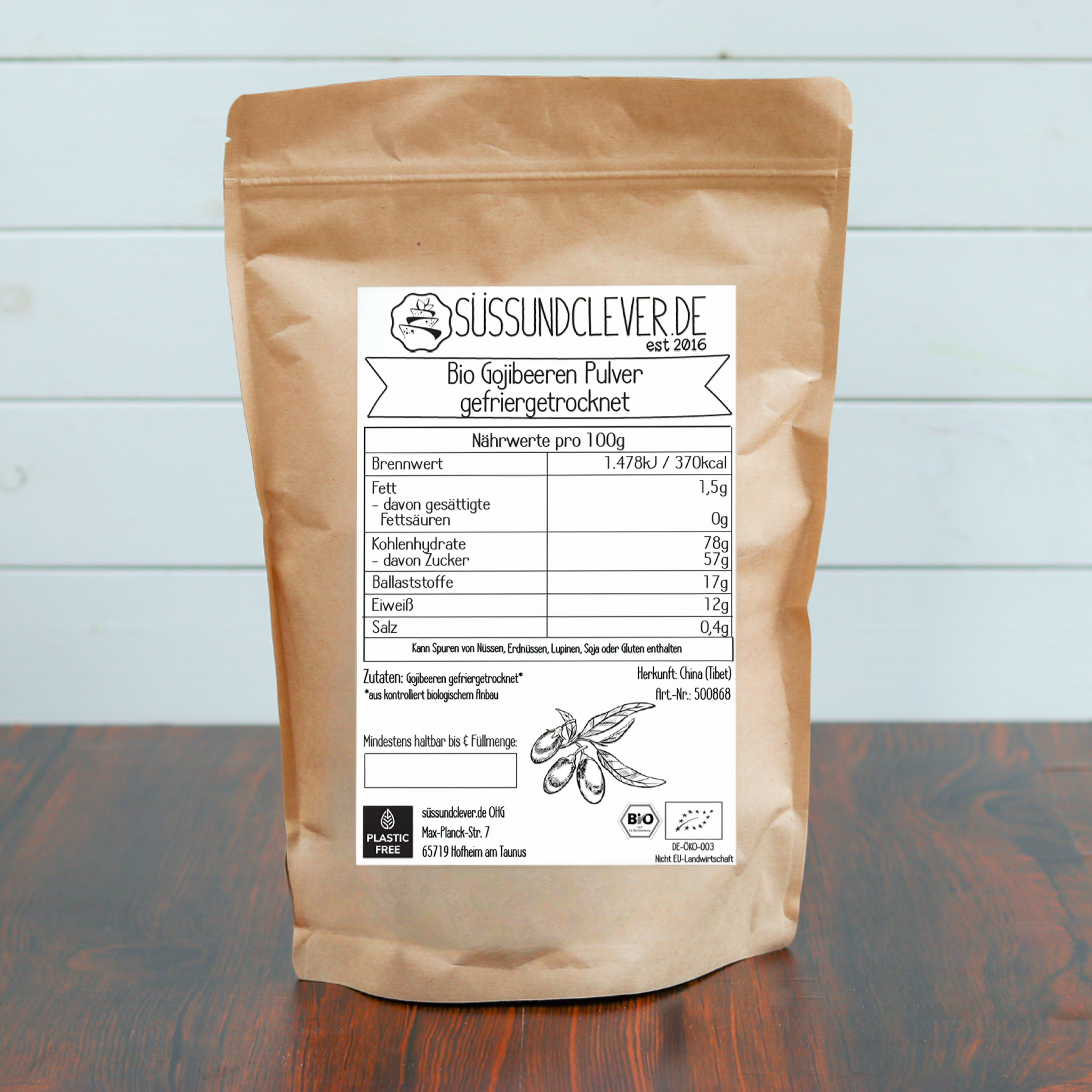 Bio Gojibeeren Pulver | gefriergetrocknet | aus Tibet