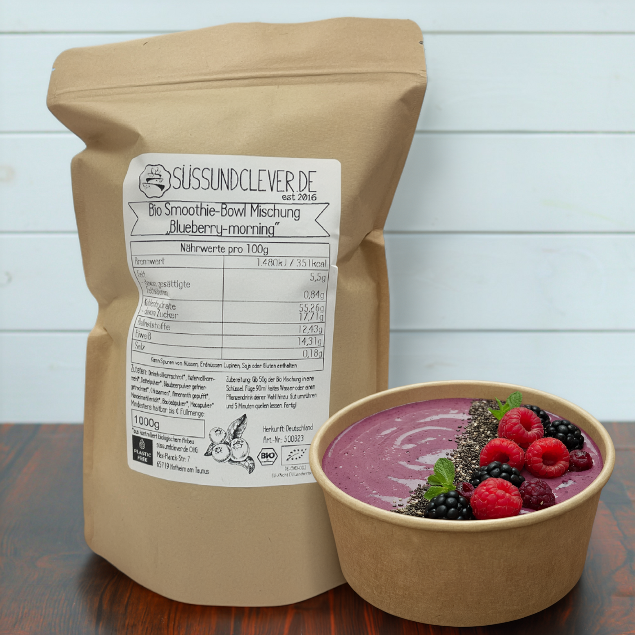 Bio Smoothie Bowl | "Blueberry-morning" | Fertigmischung