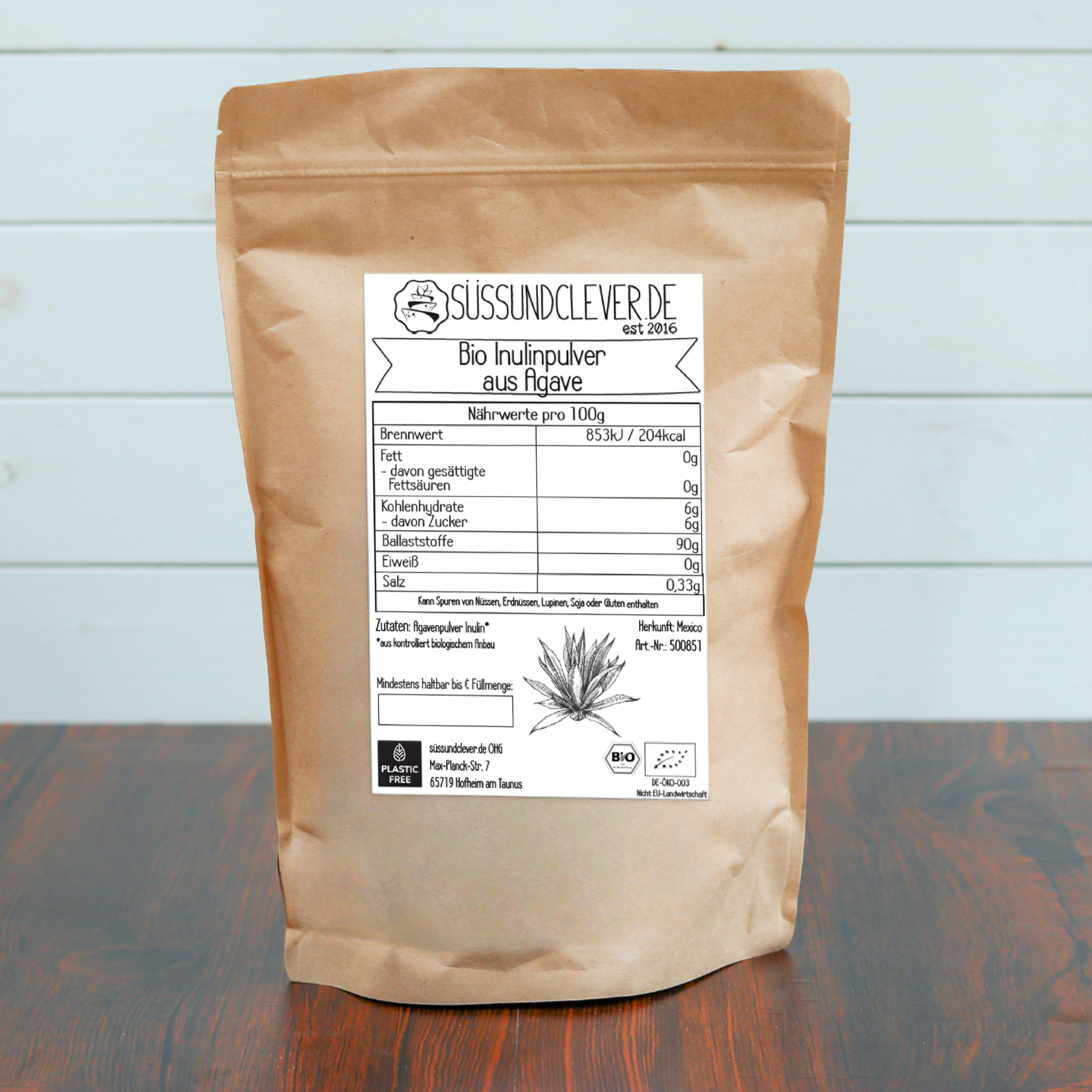 Bio Inulinpulver | Agavenpulver | ohne Zusätze | glutenfrei*