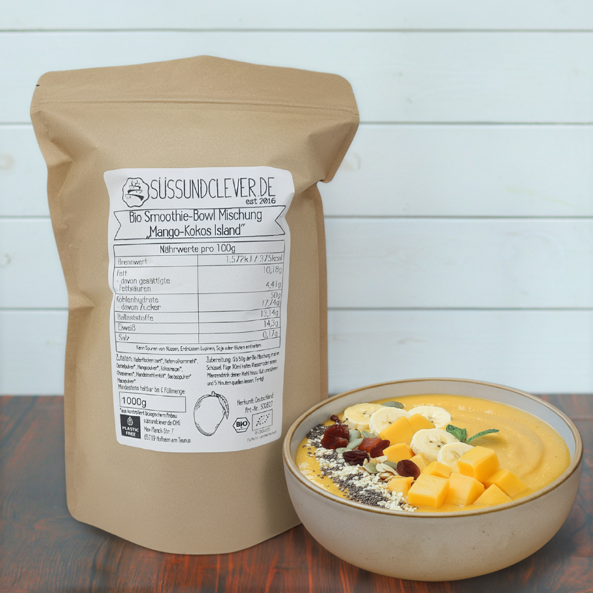 Bio Smoothie Bowl | "Mango-Kokos Island" | Fertigmischung
