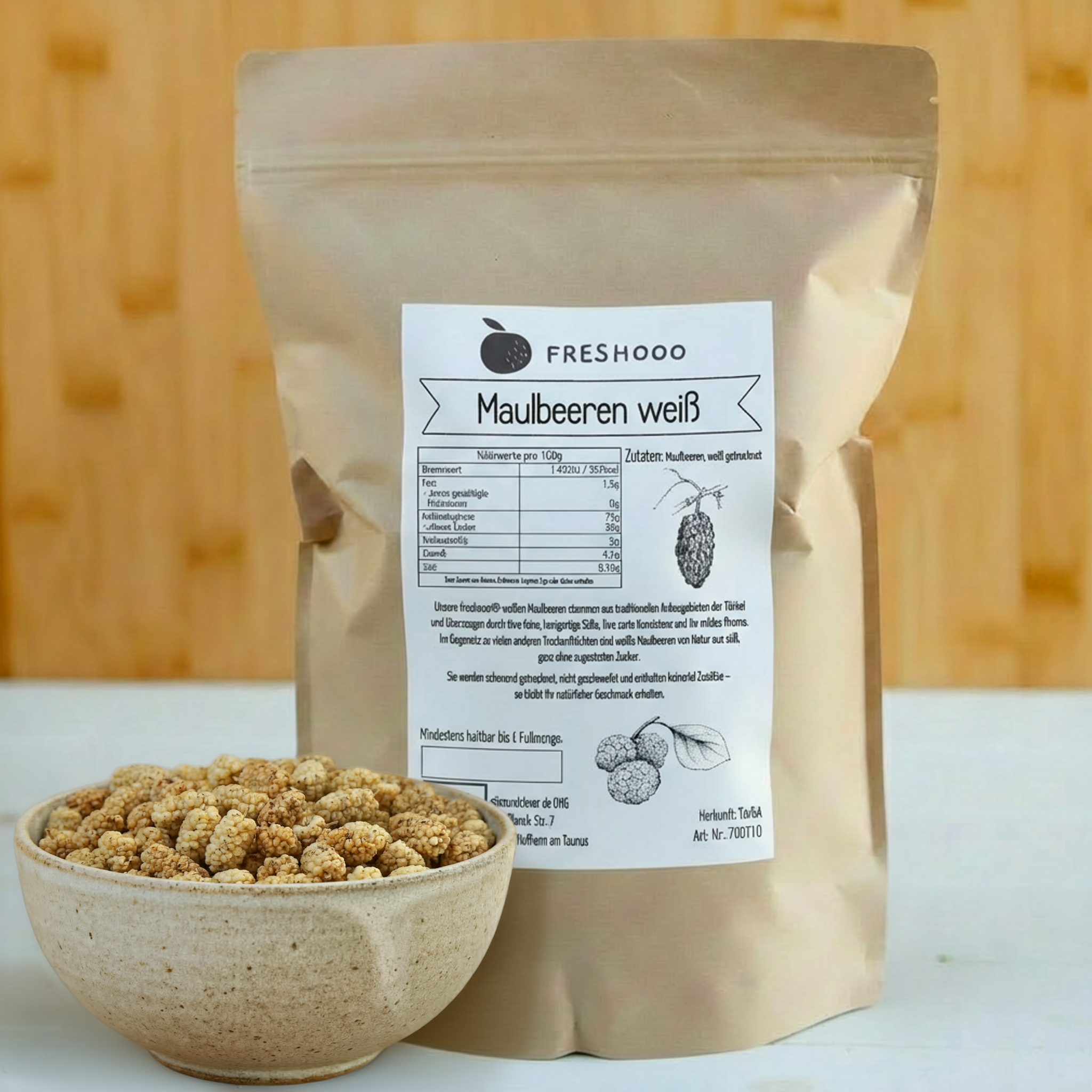 freshooo® Maulbeeren | weiß | aus der Türkei