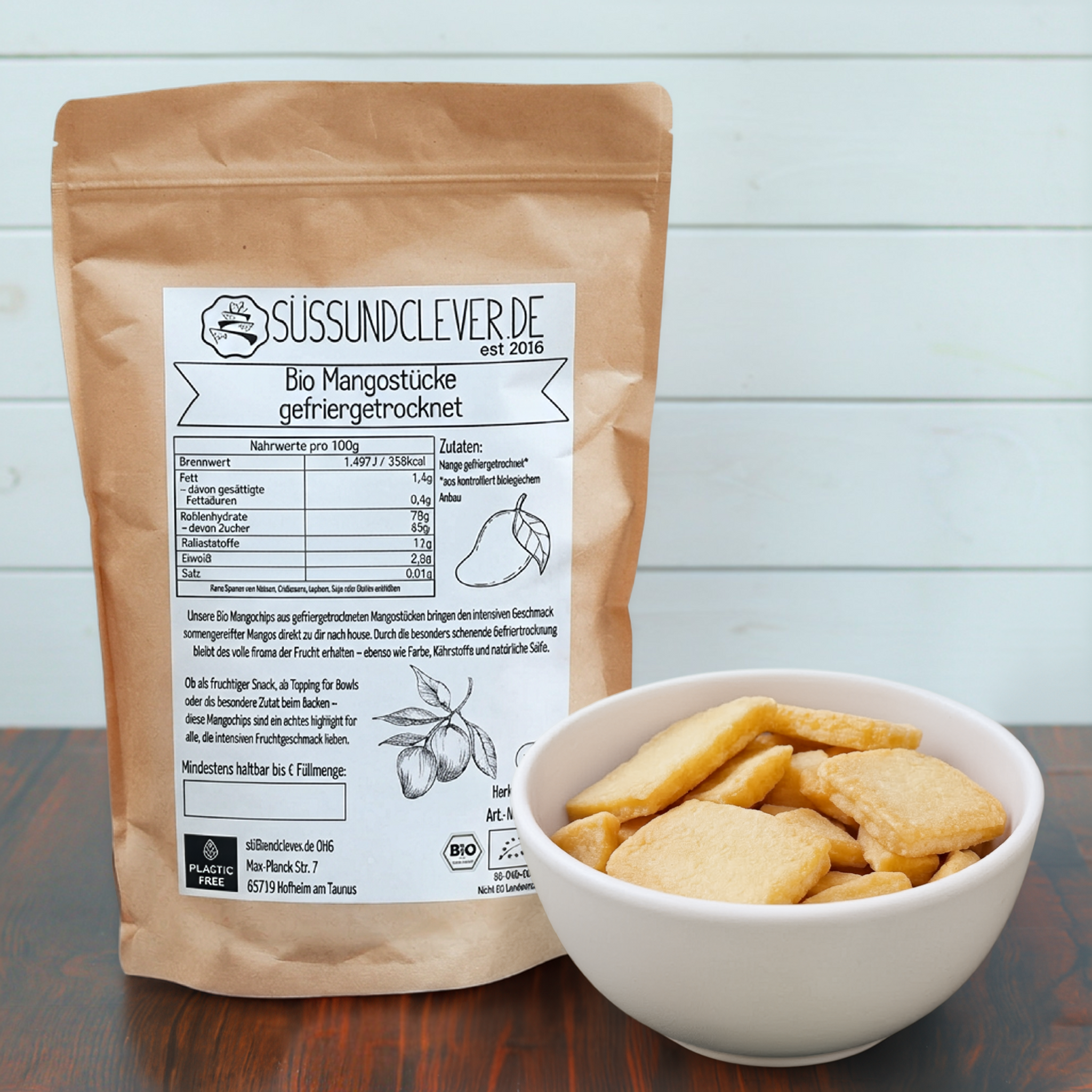 Bio Mangochips | Mangostücke | gefriergetrocknet