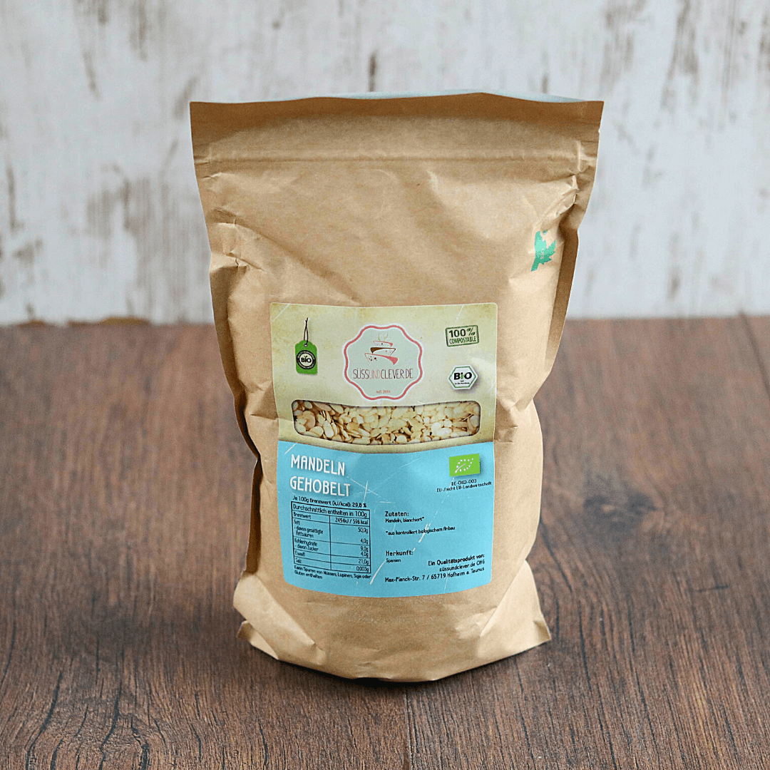 Bio Mandeln | blanchiert & gehobelt | Mandelblättchen