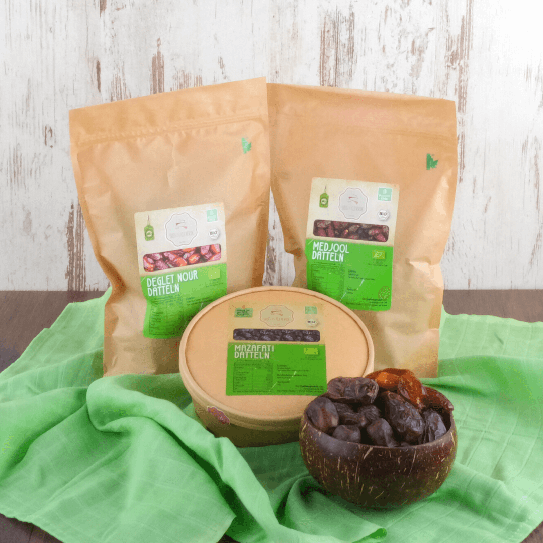 Bio Set: "Dattelliebe" | Unsere 3 Dattel-Favoriten | 2,5 kg feinste Datteln