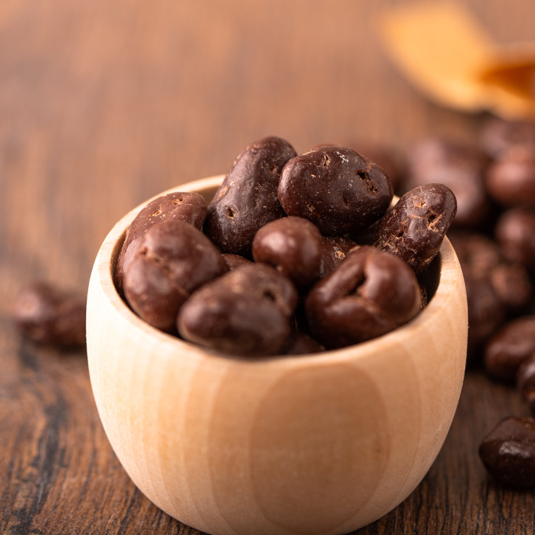 Bio Sultanas in Zartbitterschokolade | Schokorosinen
