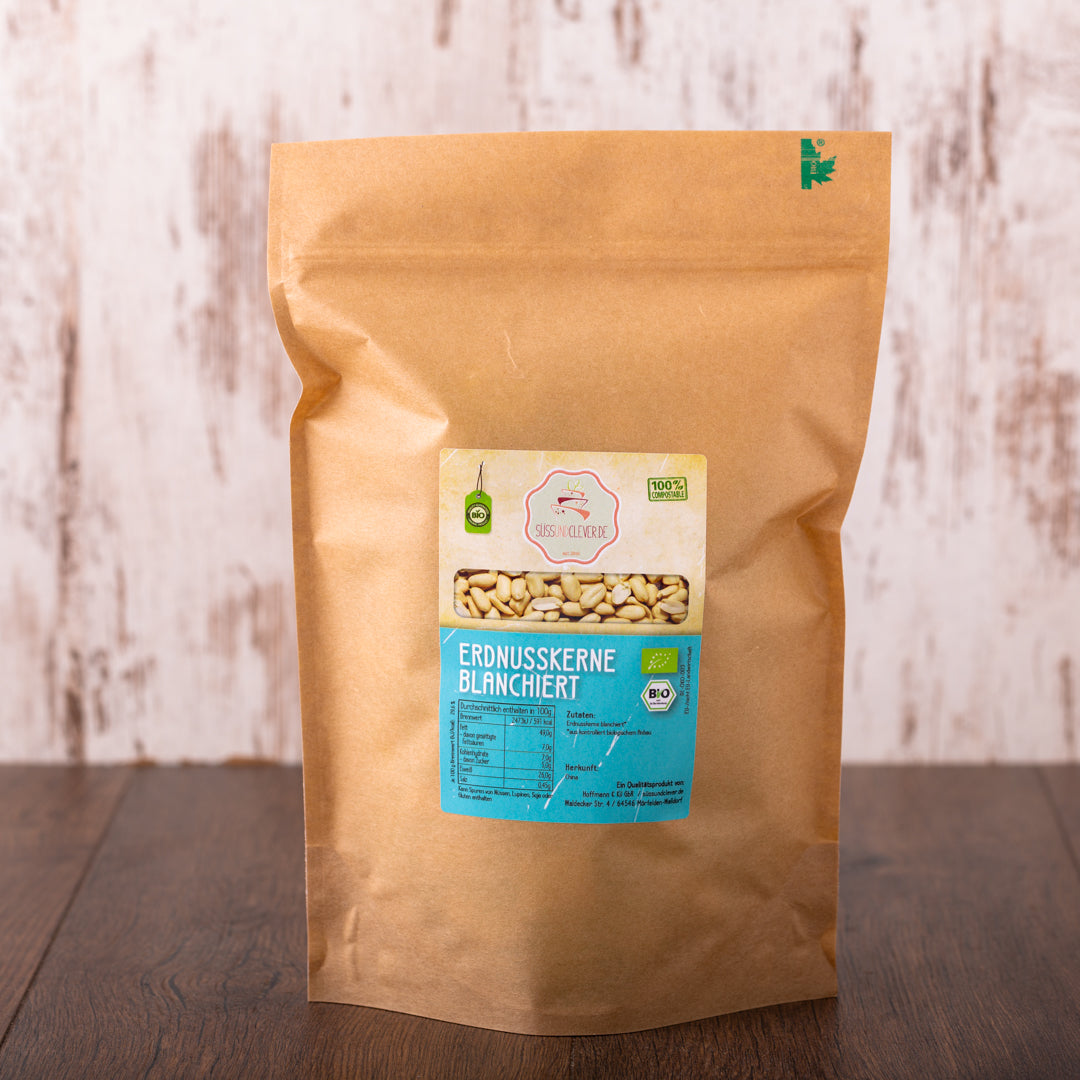 Bio Erdnusskerne | blanchiert | roh