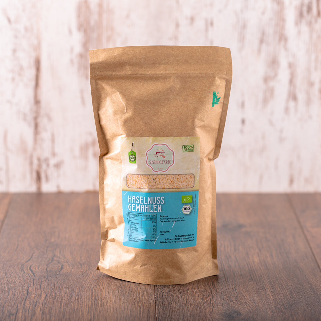 Bio Haselnuss | gemahlen | grob | vollfett