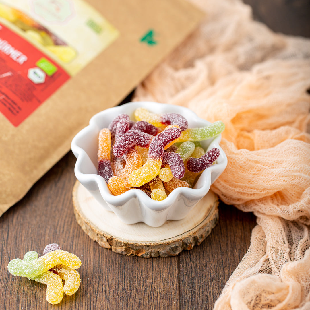 Bio saure Fruchtwürmer | vegan & extra sauer