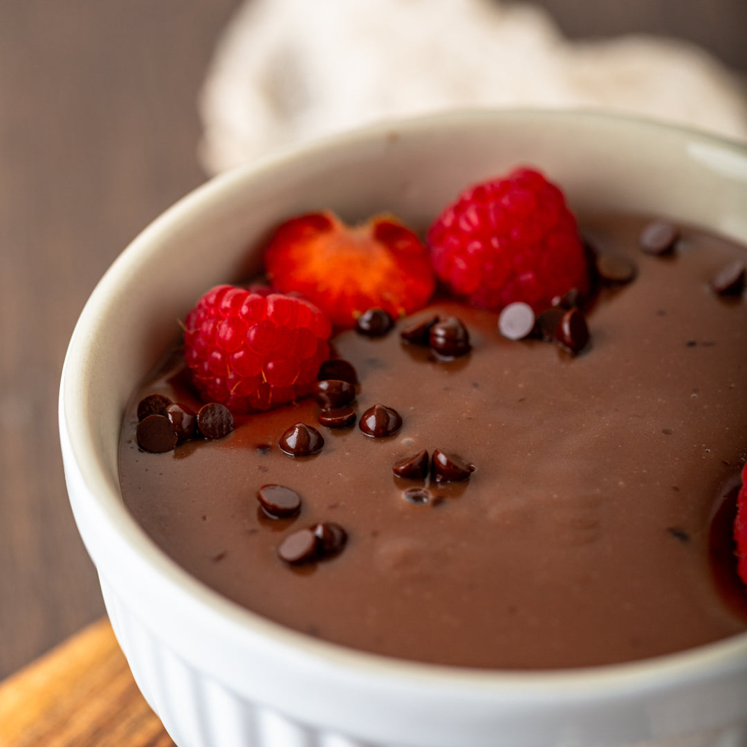 Bio Pudding-Pulver | Schokolade | mit Schoko-Stückchen | vegan