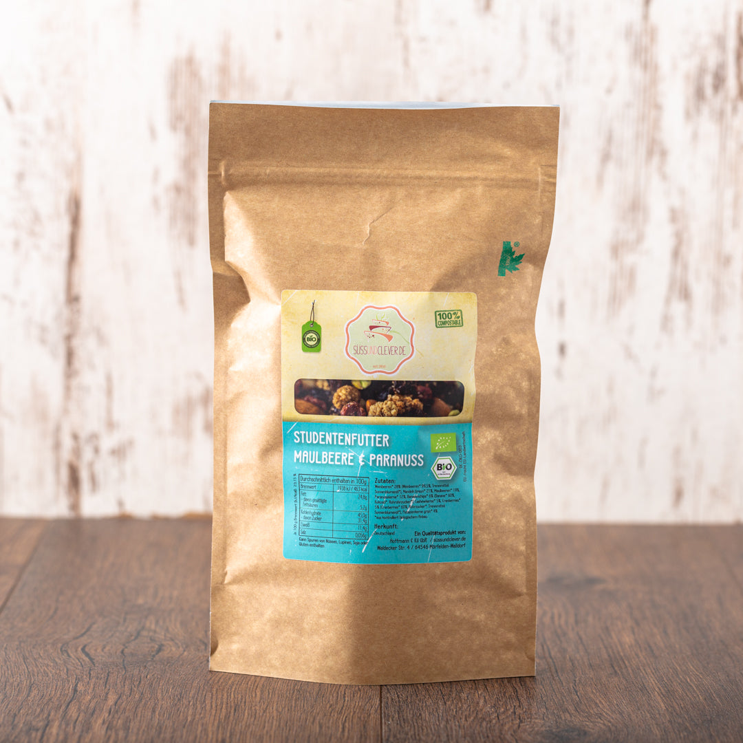 Bio Studentenfutter | Maulbeere-Paranuss | mit Pistazienkernen