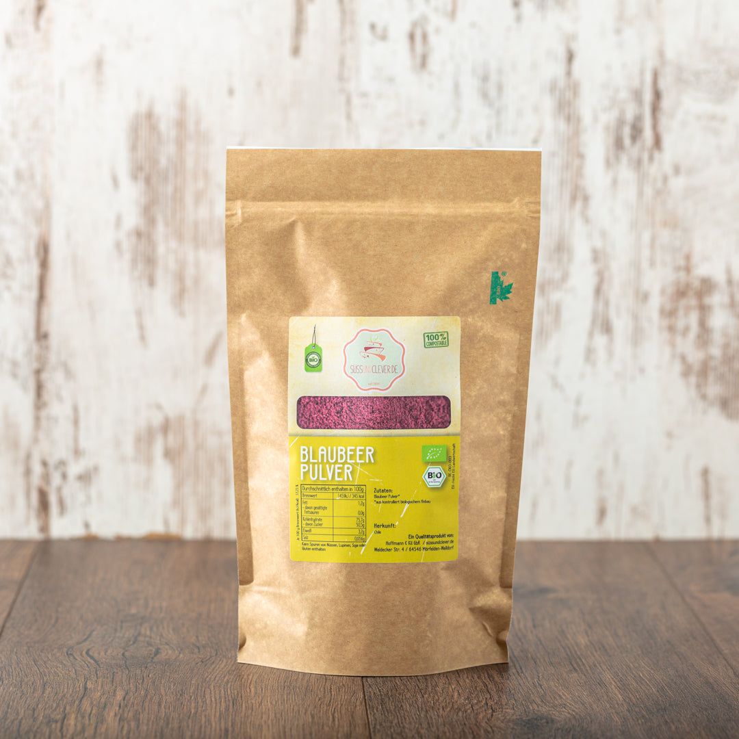 Bio Blaubeerpulver | gefriergetrocknet | 100% Blaubeeren