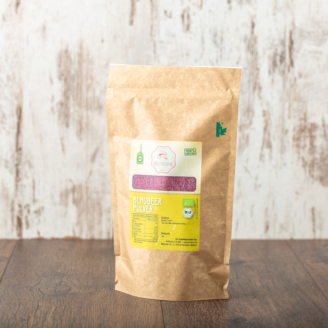 Bio Blaubeerpulver | gefriergetrocknet | 100% Blaubeeren