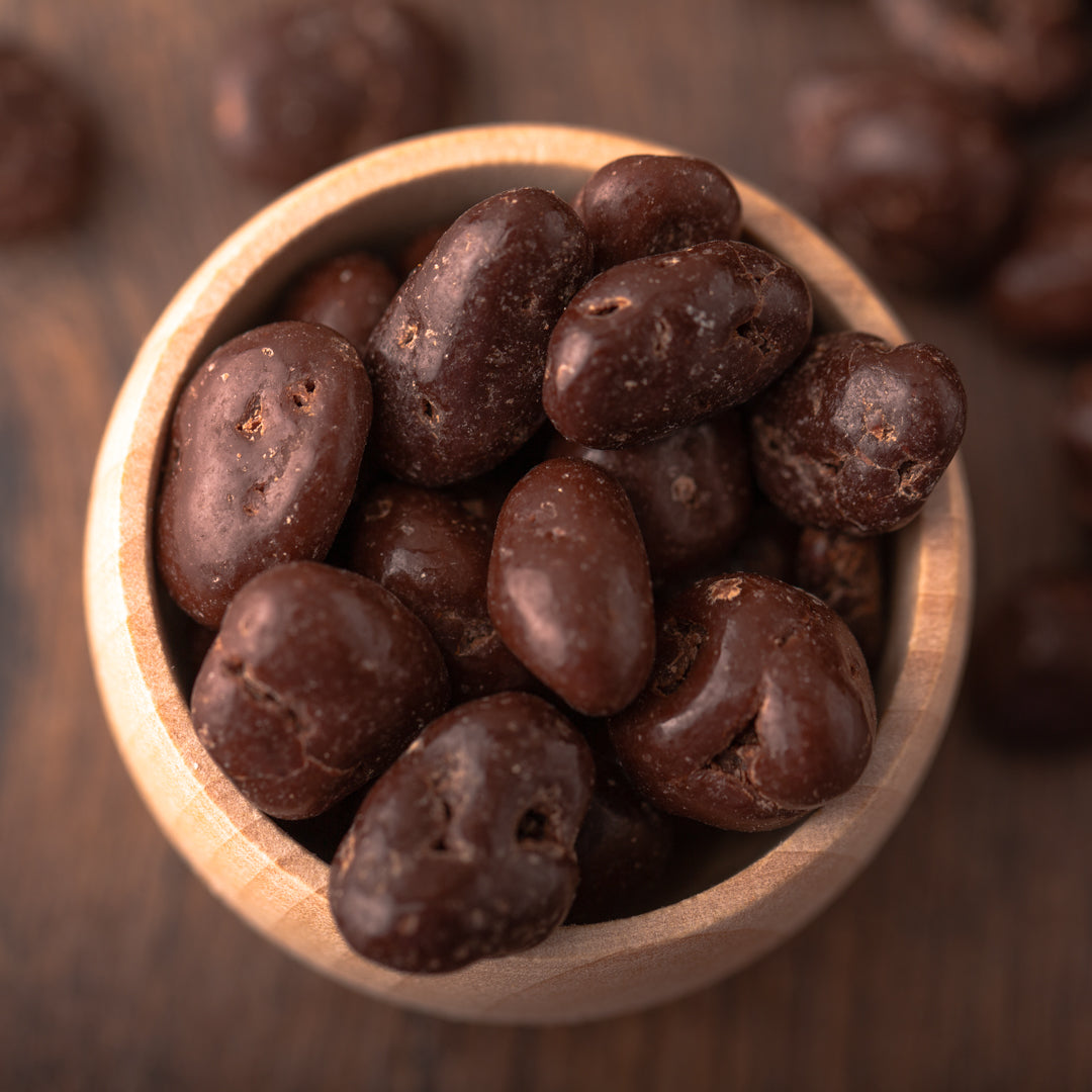 Bio Sultanas in Zartbitterschokolade | Schokorosinen