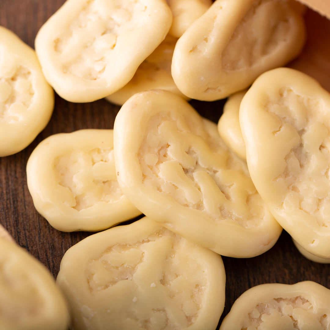 Bio Bananenchips in weißer Schokolade