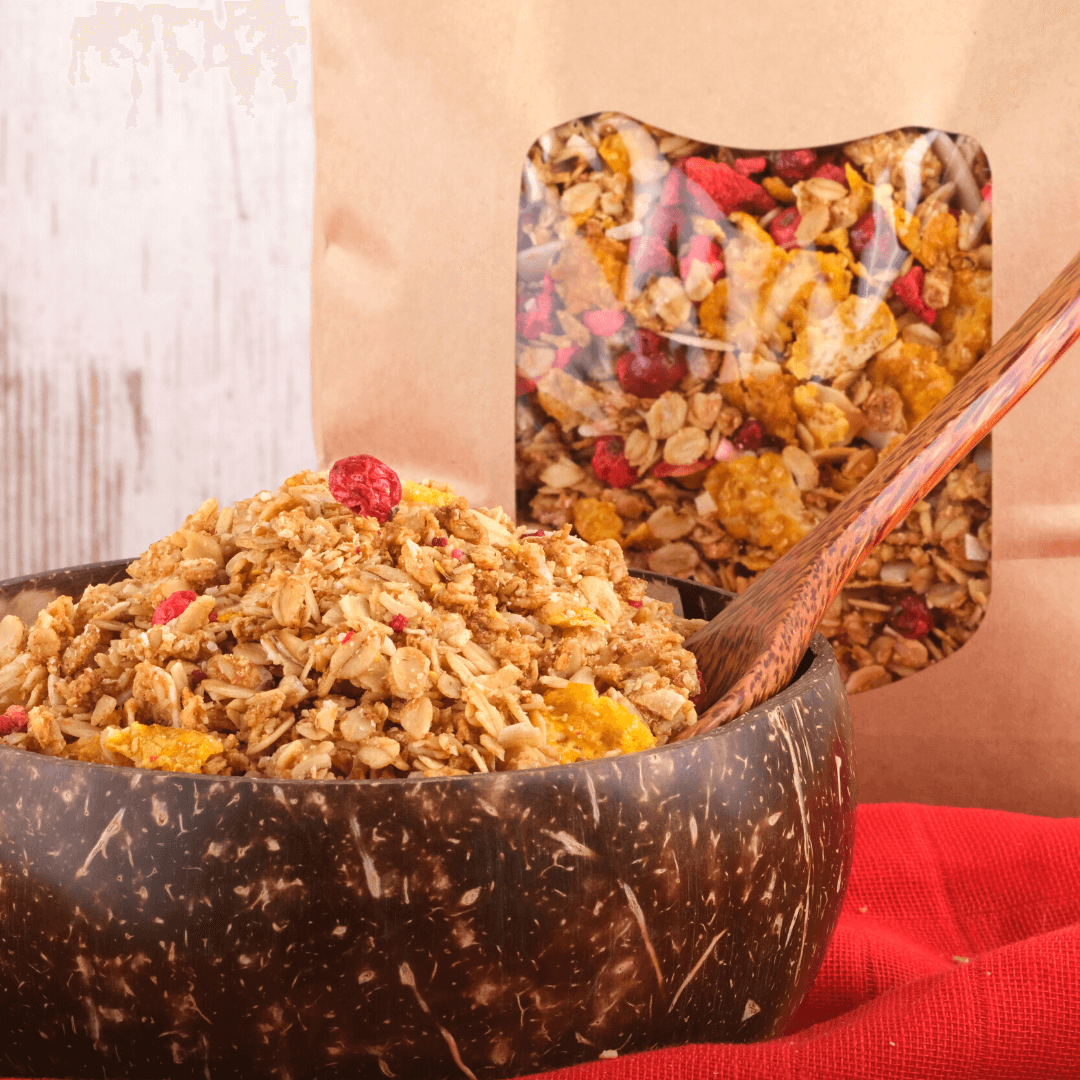 Bio Hafer Crunchy Beeren & Kirsche | ohne Zucker | mit Dattelsüße