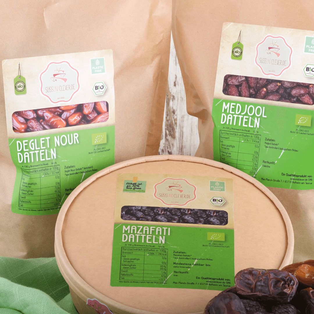 Bio Set: "Dattelliebe" | Unsere 3 Dattel-Favoriten | 2,5 kg feinste Datteln