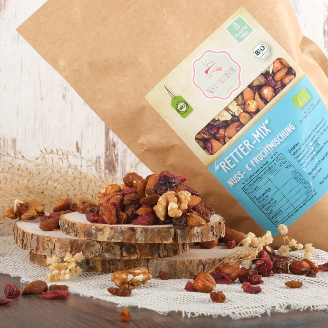 Bio Studentenfutter | Walnuss-Cranberry | Nuss- und Fruchtmischung