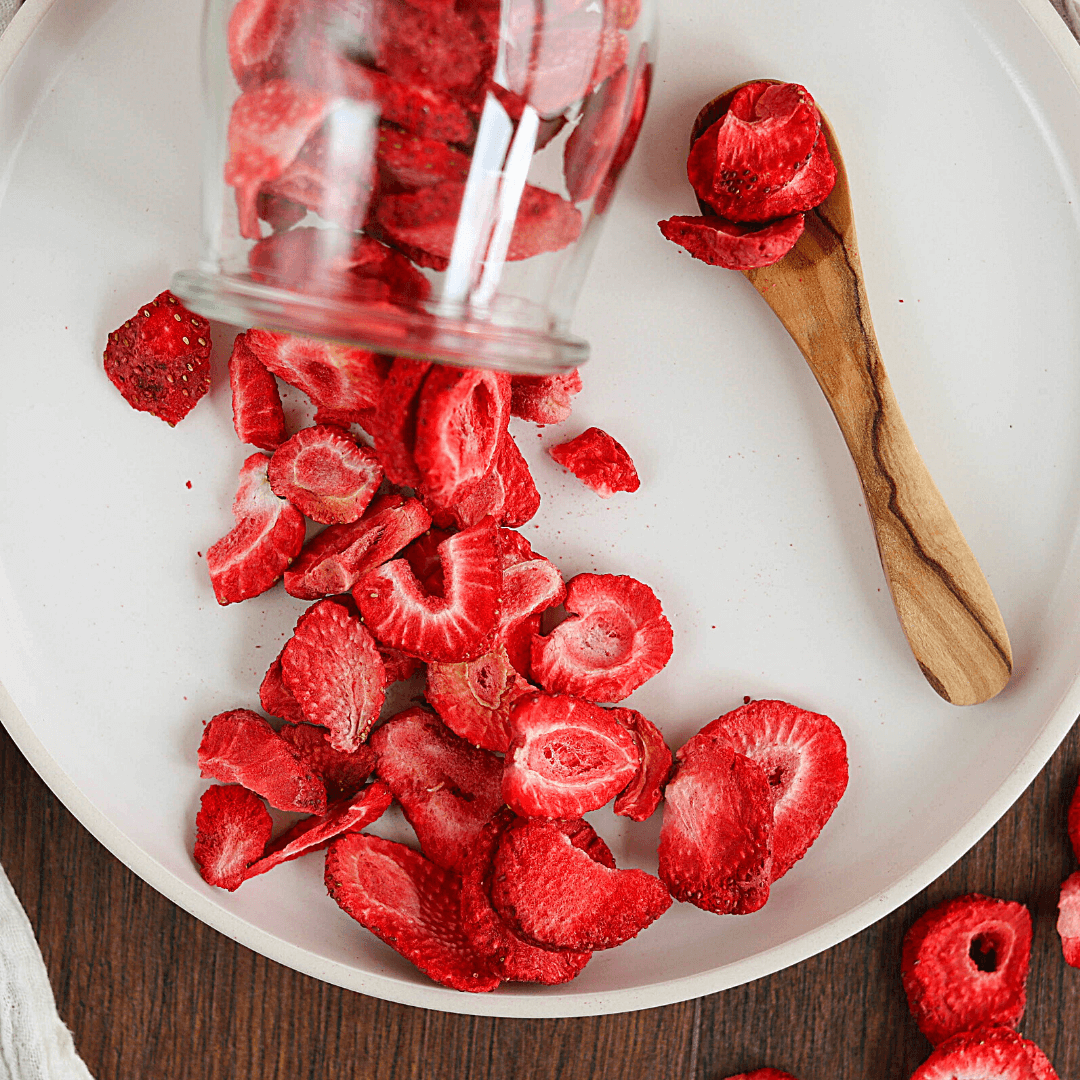 Bio Erdbeeren | in Scheiben | gefriergetrocknet