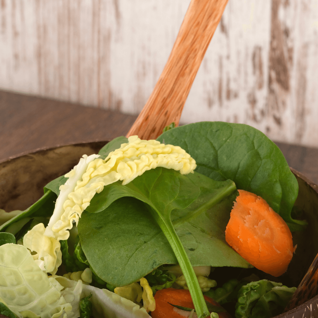 süssundclever.de® Salatbesteck | aus reinem Kokosholz