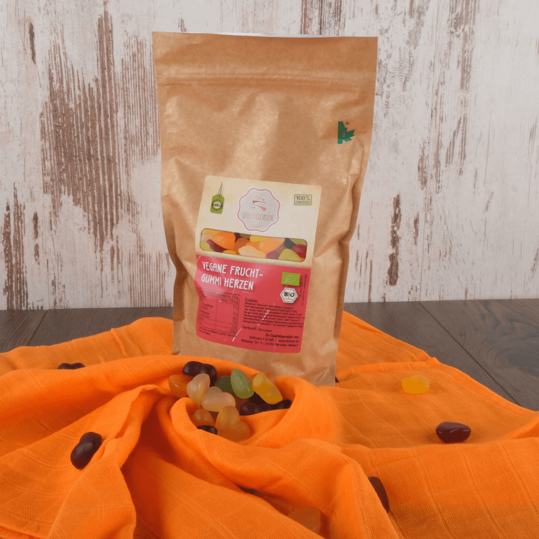 Bio Fruchtgummi Herzen | vegan