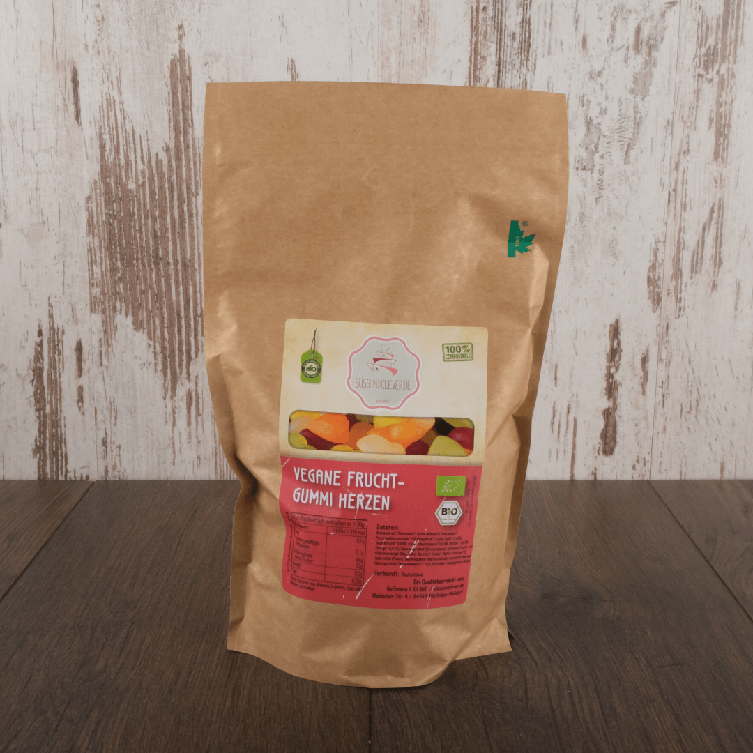 Bio Fruchtgummi Herzen | vegan