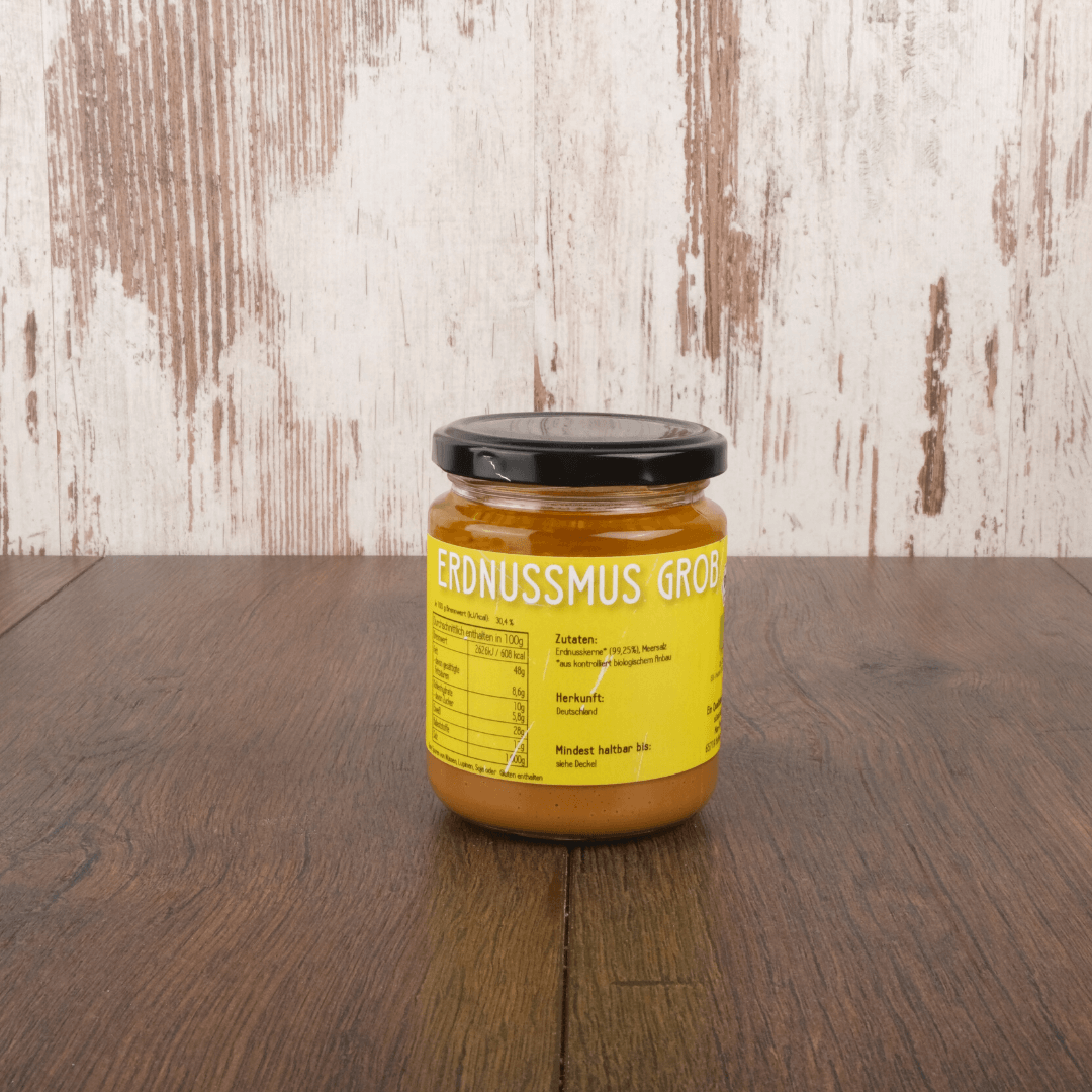 Bio Erdnussmus grob | Erdnussbutter | Crunchy