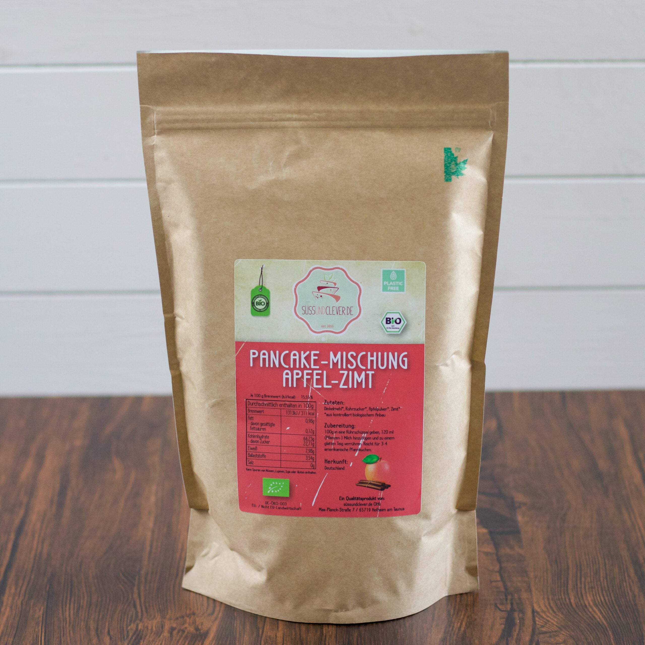 Bio Dinkel-Pancake Mischung | Apfel-Zimt | vegan